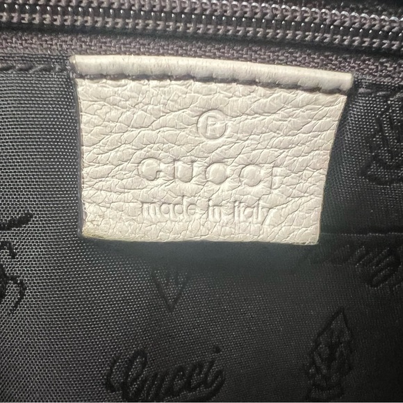 Gucci GG Mono beige / brown shoulder bag with tassels - Picture 11 of 12